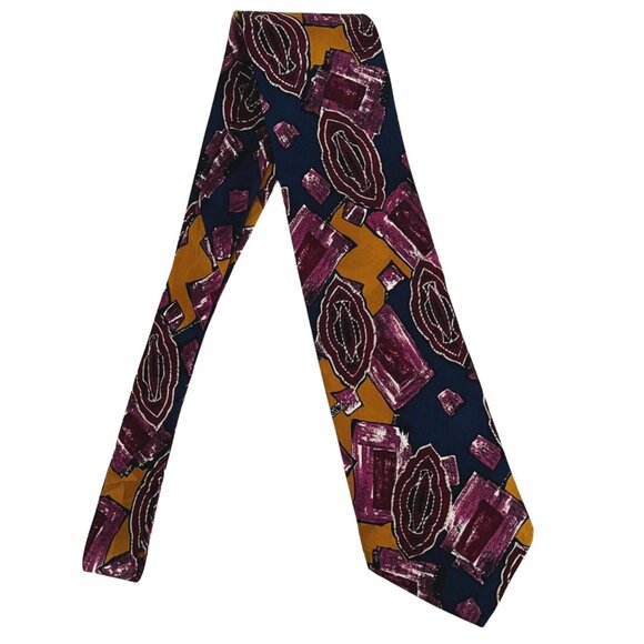 Pierre Balmain Mens Necktie Paris Design of Italian Silk 57 in x 4 in Tie - Picture 6 of 7